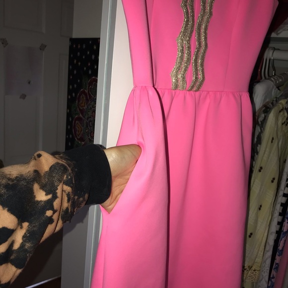 HOT PINK Lilly pulitzer dress worn once size XS - Picture 7 of 9